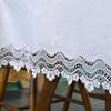 Nappe de luxe simple et légère Nappe brodée en dentelle Nappe de thé de haute qualité Nappe de meuble TV résistante à l'usure Nappe ronde