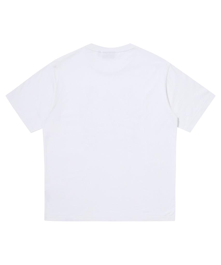 Syupeodeulai Overlap Graphic T-Shirt White
