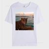 Heren T-shirt met luipaardprint Street Los Casual Korte Mouwen Zomer Ademend Katoen van Hoge Kwaliteit Streetwear Dames Tops