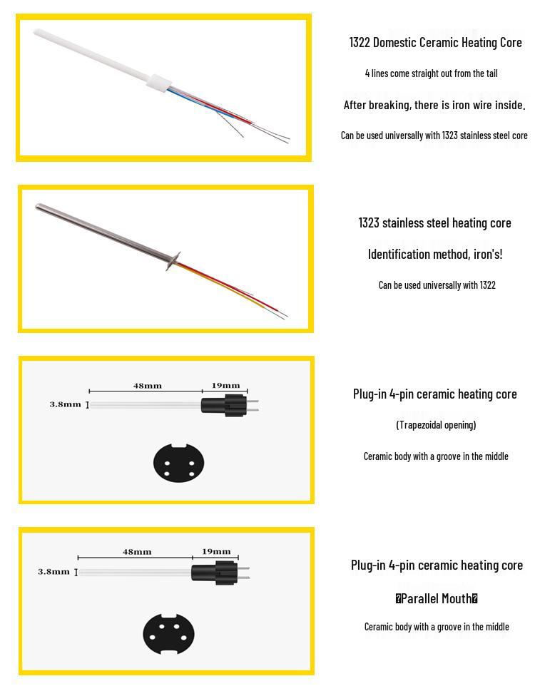936 Electric Soldering Station Handle, Compatible with 3-7 Hole, 5-Pin, 907 Handle, 203/205 Heating Core Accessories