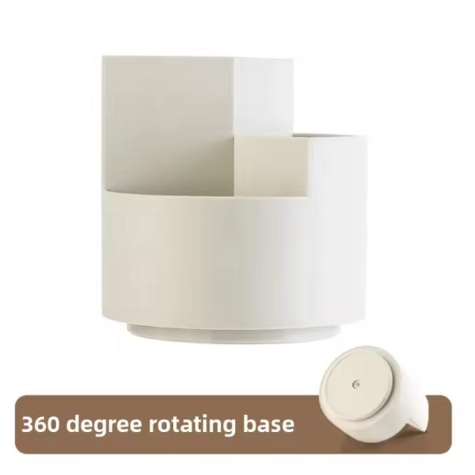 360° Rotating Makeup Brush Holder Cosmet Storag Box Makeup Organiser Lipsticks Make Up Container Vanity Organizer Box
