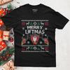Merry Liftmas Gym T-Shirt, Ugly Christmas Shirt, Weightlifting Gift