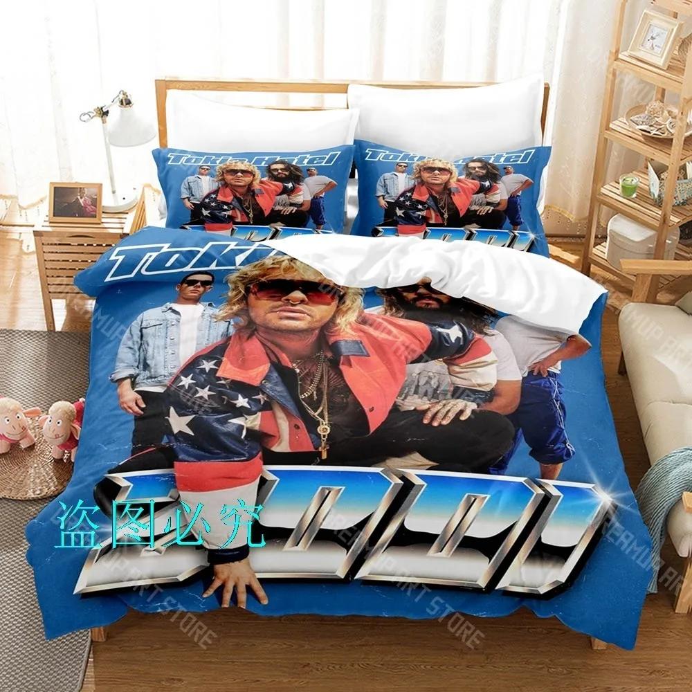 3D Print Tokio Hotel Bedding Set Single Twin Full Queen King Size Bed Set Adult Kid Bedroom Duvetcover Sets