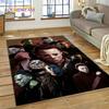 Horror Movie Character Chucky Pennywise Halloween Carpet Rug for Bedroom Living Room Home Sofa Decoration,Large Decor Floor Mat