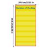 Erasable Math Teacher Pocket Chart Number Of The Day Board Poster Foldable For Elementary Student School Kindergarten Home