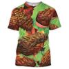 Grill Party Graphic Barbecue Pork T-Shirt Men Picnic BBQ T-Shirt Grilling Hamburger Fashion Fun T-shirt