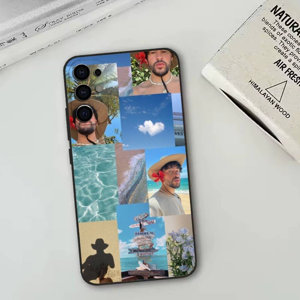 Bad Bunny    Phone Case For Samsung S25,S24,S21,S22,S23,S30,Ultra,S20,Plus,Fe,Lite,Note,10,Black Cover