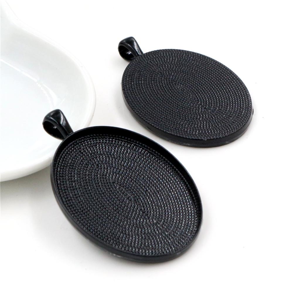 New Fashion 5pcs/lot 30x40mm Inner Size 8 Colors Plated Simple Style Cabochon Base Setting Charms Pendant