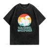Funny Squirrel Whisperer Lover T Shirt Vintage Washed Breathable Streetwear Homme Stylish Slightly Versatile