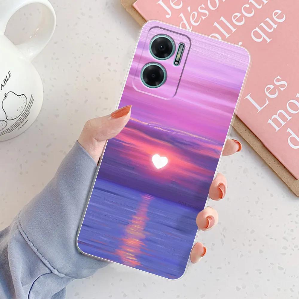 Pour Redmi 10 5G Coque 2022 Nouvelle Transparente Mode Filles Coques de Téléphone Souples pour Xiaomi Redmi 10 5G Coque Arrière en Silicone Pare-chocs en TPU