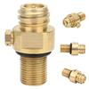 Refill Accessories CO2 Valve Adapter M18x1.5 Thread Replacement Valve for Soda Brass Pin Valve