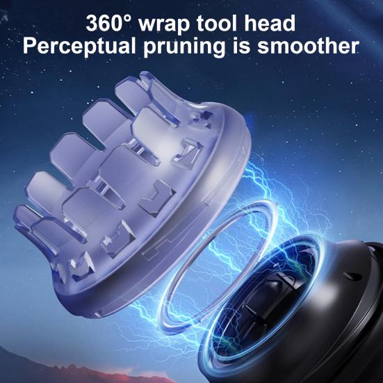 Electric Hair Clipper LED Display Rechargeable Cordless Hair Trimmer for Men 360 Degrees Flexible Cutter Self-Haircut Shortcut Kit