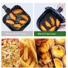 Reusable Silicone Airs Fryer Liners with Airs Fryer Magnetic Cheat Sheet, Easy Clean Airs Fryer Accessories, Non Stick (Square 8.5")