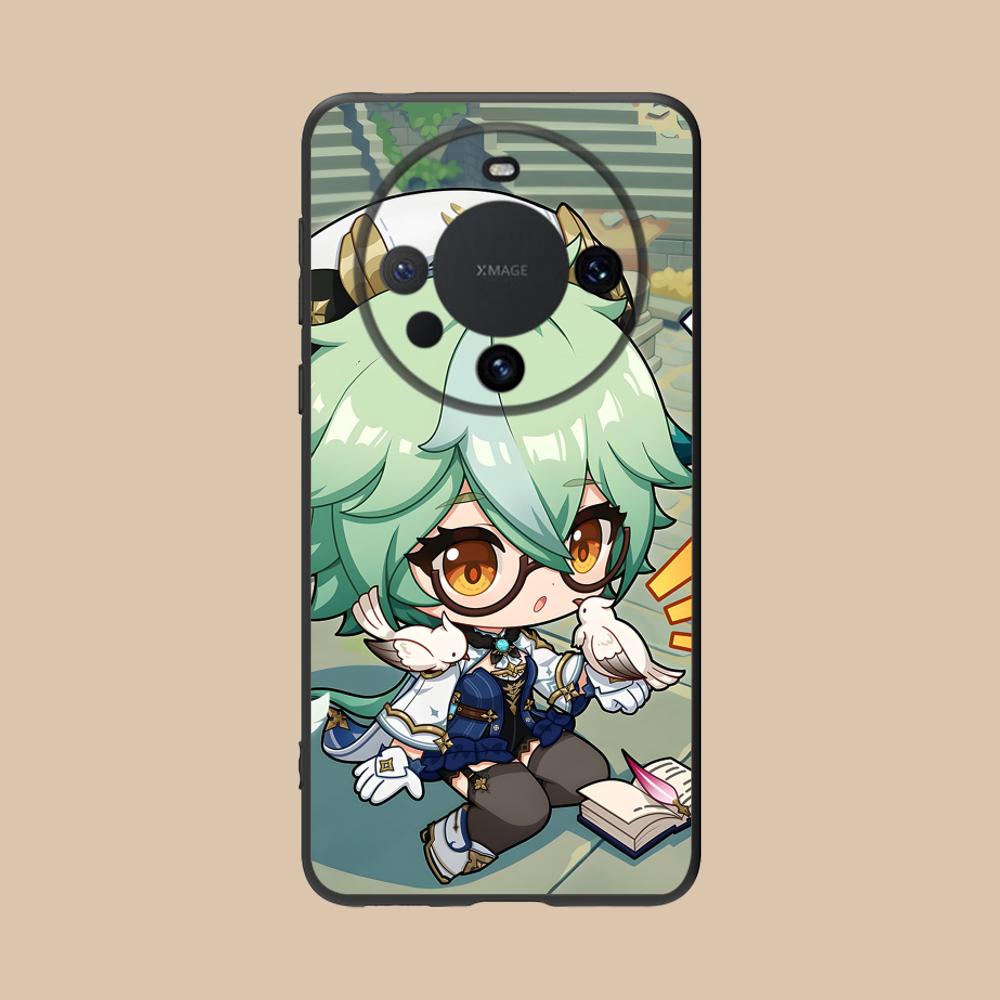 Game GI Sucrose Matte TPU Mobile Phone Case for Huawei Mate 60 50 40 30 20 10 Pro Plus Lite E 5G Colorful Printing Cover