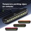 Suede Car Phone Number Plate Temporary Parking Card Stop Sign For Benz AMG A C E S G Class W201 W210 W108 W204 W205 W203 C1