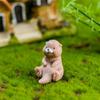Gift Bonsai Ornament Fairy Garden Miniature Water Dog Otters Figurine Animal Model Micro Landscape
