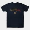 Men Black Print T-shirt Vu Meter - Gift Idea For Retro Music Lovers, Audio Engineers, Musicians, Disco, Techno Music Fans, Dj, 80S, 90S, Best For Birt