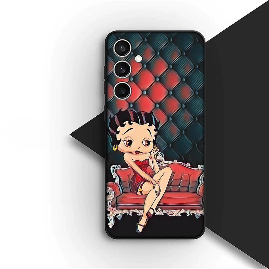 Casing for Apple iPhone 16 14 15 Plus 11 Pro Max 16E ProMax + 16Plus 15+ 14+ Phone Cover Soft Case Anime B-Bettys Lovely B-Boops