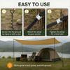 Tie Set for Tree Support, 4 Iron Loop Handle Stakes with 4 Adjustable Ties for Garden and Landscape Maintenance
