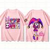 Sommer Kinder Mädchen Jungen THE AMAZING DIGITAL CIRCUS Cartoon Druck Kreativ Mode Vielseitig Rundhals Erwachsenen Kinder T-Shirt Oberteile