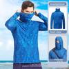 Fishing Uv Summer Mens Protection Shirt Full Face Cover Sun Protection Skin Coat Breathable Thin Fishing Top