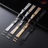 Luxe Massief Roestvrij Staal Horlogeband 20mm Gebogen Platte Band Zilver Goud Zwart Armbanden Vouwsluiting Polsband voor Rolex