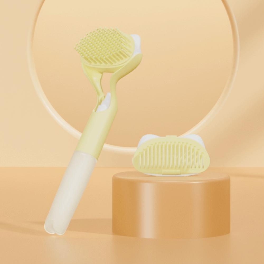 3-in-1 Pet Bath Comb Press Spray Soft Bristle Cat Grooming Brush Detachable with A Spray Bottle Pet Cleaning Comb
