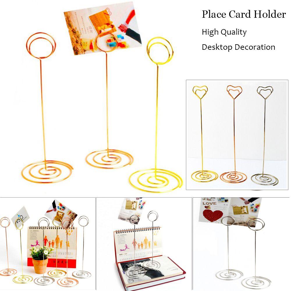 Rose Gold Paper Clamp Wedding Supplies Table Numbers Holder Clamps Stand Photos Clips Place Card
