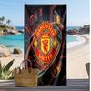 Manchester United Potisknutý Plážový Ručník Rychleschnoucí Měkký Ručník Přenosná Velká Obdélníková Plážová Deka na Cestování k Bazénu