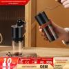 Portable Hand-Crank Coffee Grinder with Foldable Storage for Small Households