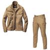 BURTLE Workwear BURTLE 7051 7052 Top and Bottom Set ALL Seasons Fall/Winter Unisex Work Clothes (Khaki, M)