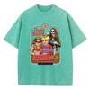 There'S A Ghost Behind It Print Women T-Shirt Casual Loose Wash Tshirts Street Breathable Tee Shirt Summer T Shirts