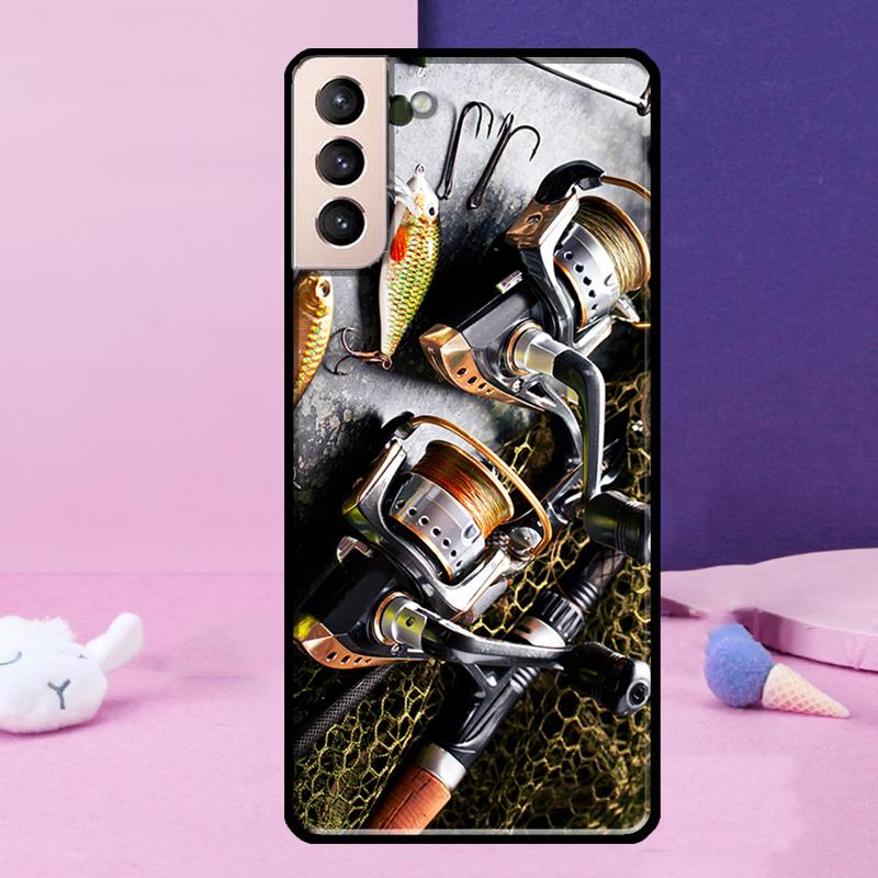 Angelrute Werkzeug Handyhülle Für Samsung Galaxy S25 Ultra S23 S20 S21 S22 S24 FE S9 S10 Plus S24 Ultra Hülle