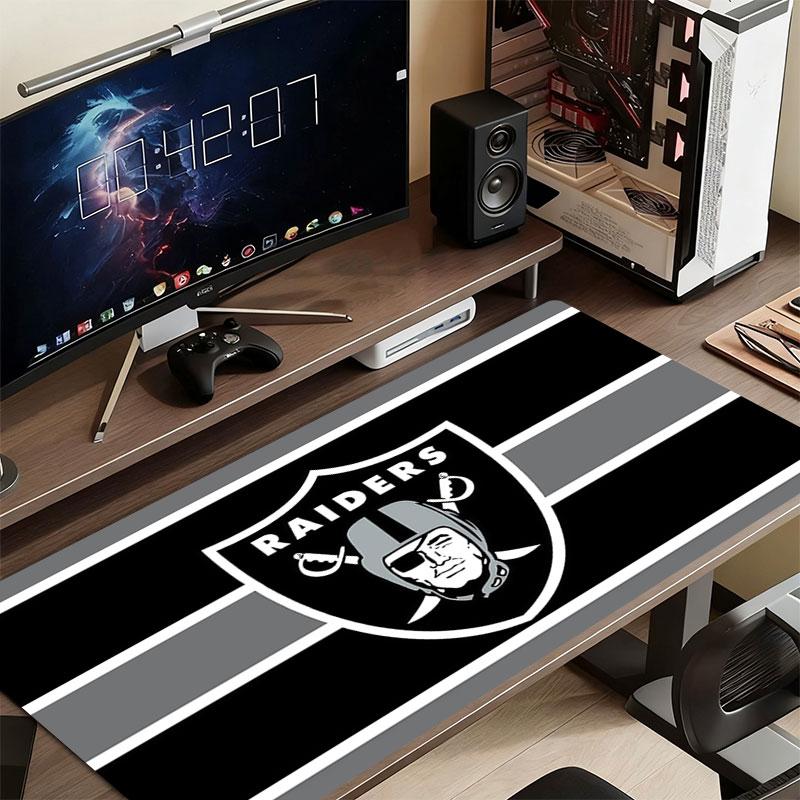 Las Vegas Raiders Mouse Pad, Large Gaming Desk Mat, Non-slip XXL Mousepad for Laptop & Tablet, Mini PC Playmat with Stitched Edges