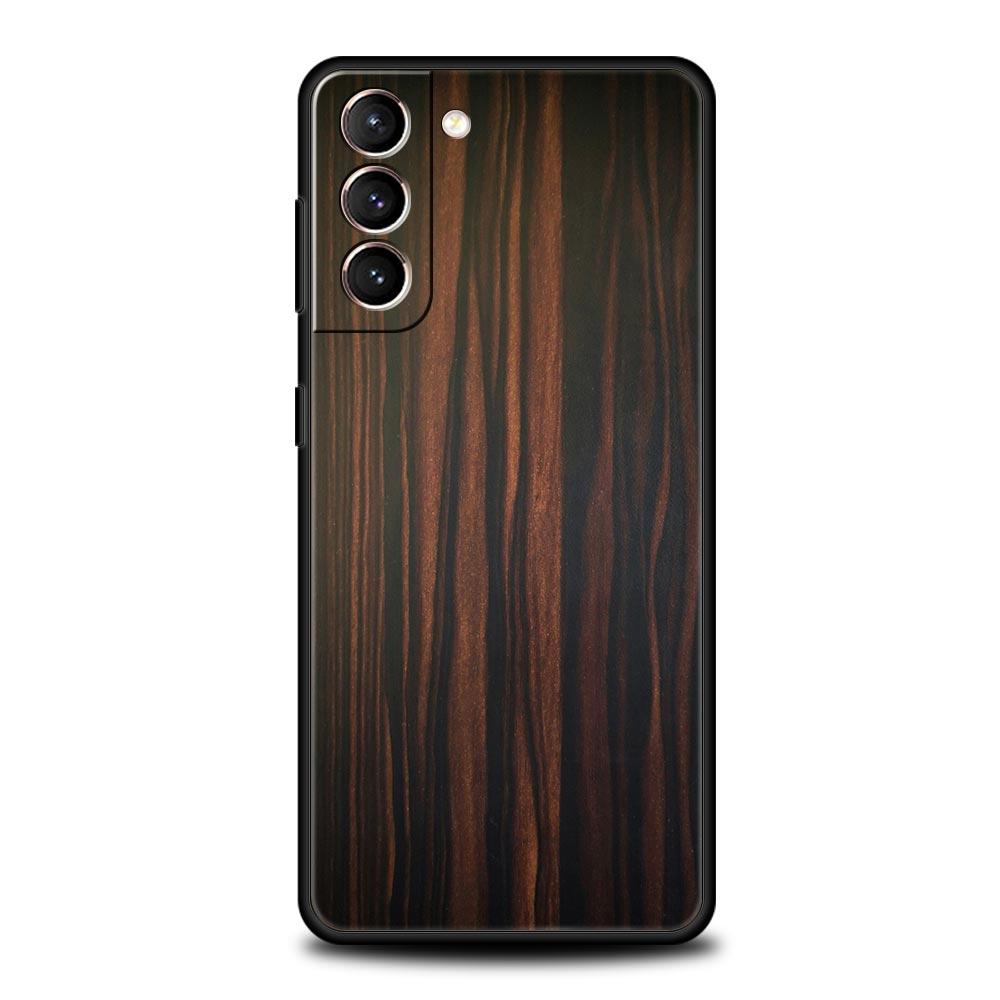 Luxus Vintage Holzmaserung Muster Handyhülle für Samsung Galaxy S26 S25 S24 S23 S22 S20 S21 FE Ultra S25 Edge Plus 5G Weiches TPU