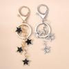 Cute Enamel Crystal Star Keychain Women Girls Key Ring Pendants for Handbag Decor DIY Handmade Jewelry Key Chain Gifts
