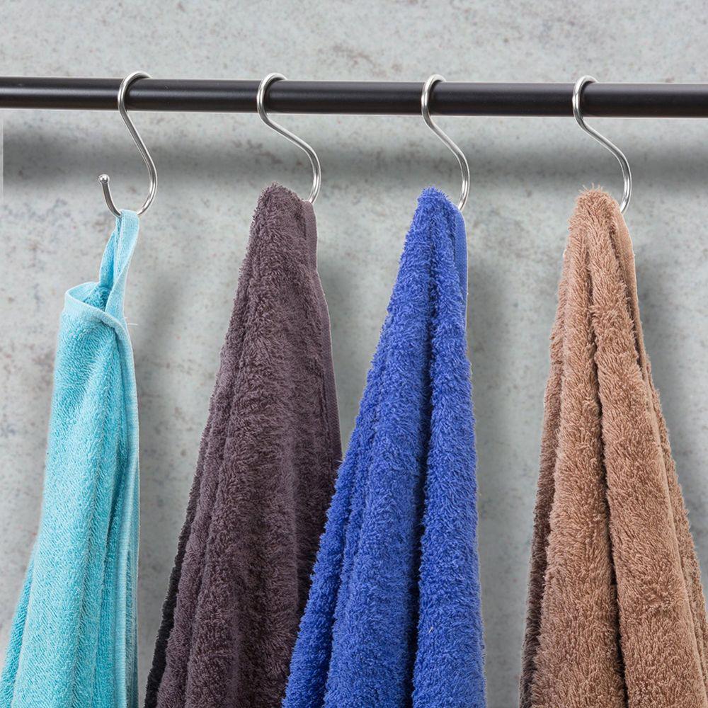 1/5/10Pcs Silver Home Kitchen Holder S Shaped Clasps Hooks Hanger Hook Storage Rack