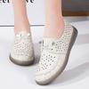 Fashion Women Spring and Summer New Breathable Casual Comfortable Walking Light Loafers Fashion Large Size Flat Leather Shoes