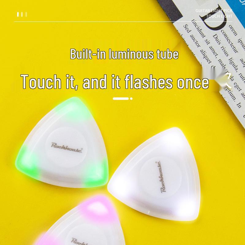 ROCKHOUSE LED Light Bass Guitar Triangle Pick
