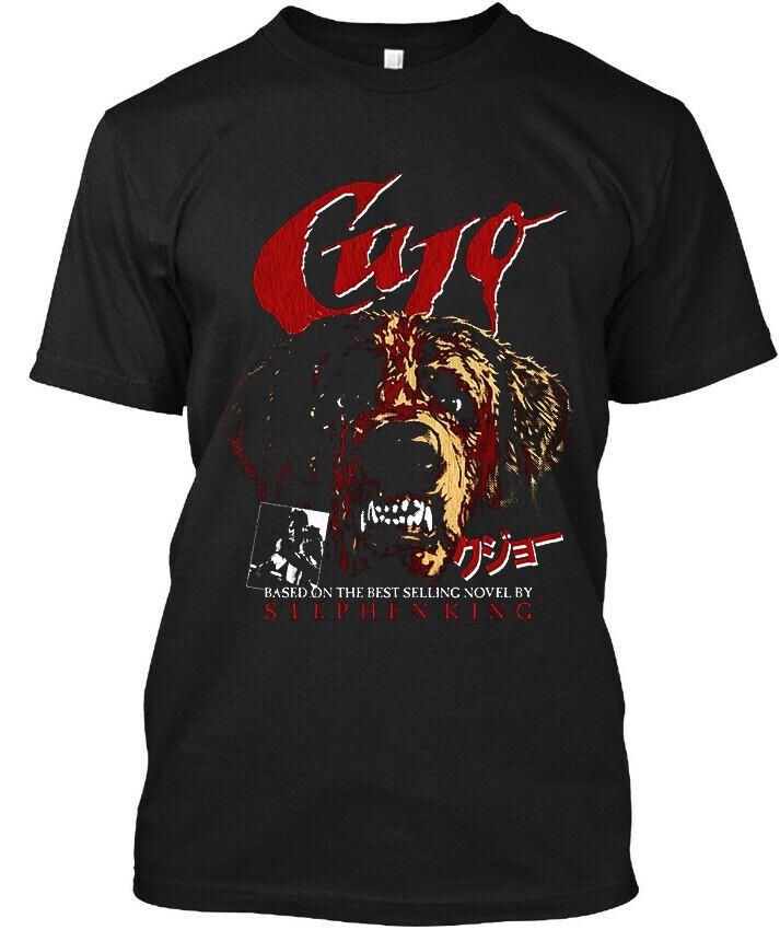 Limited New Popular Cujo American Horror Mystery Graphic Dog Logo T-SHIRT