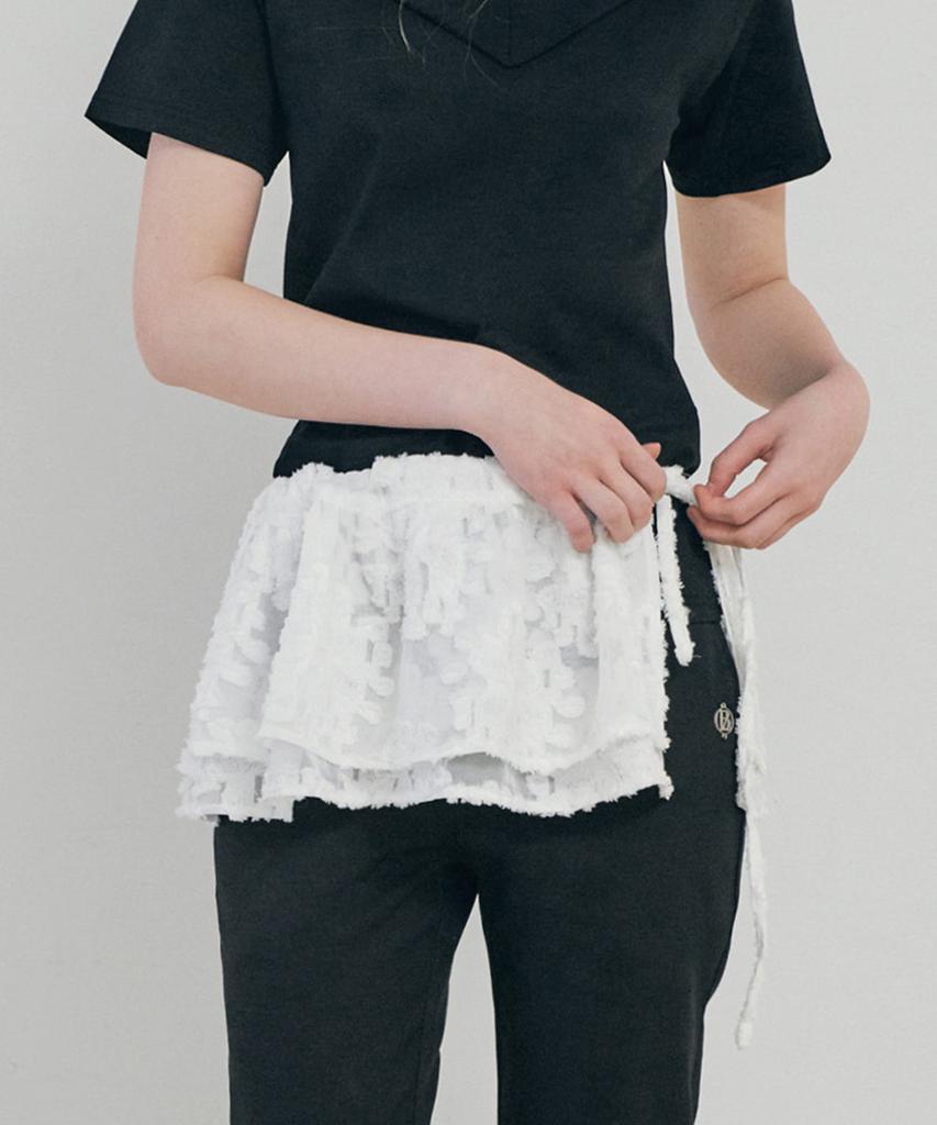 Belloel Lace Layered Wrap Skirt