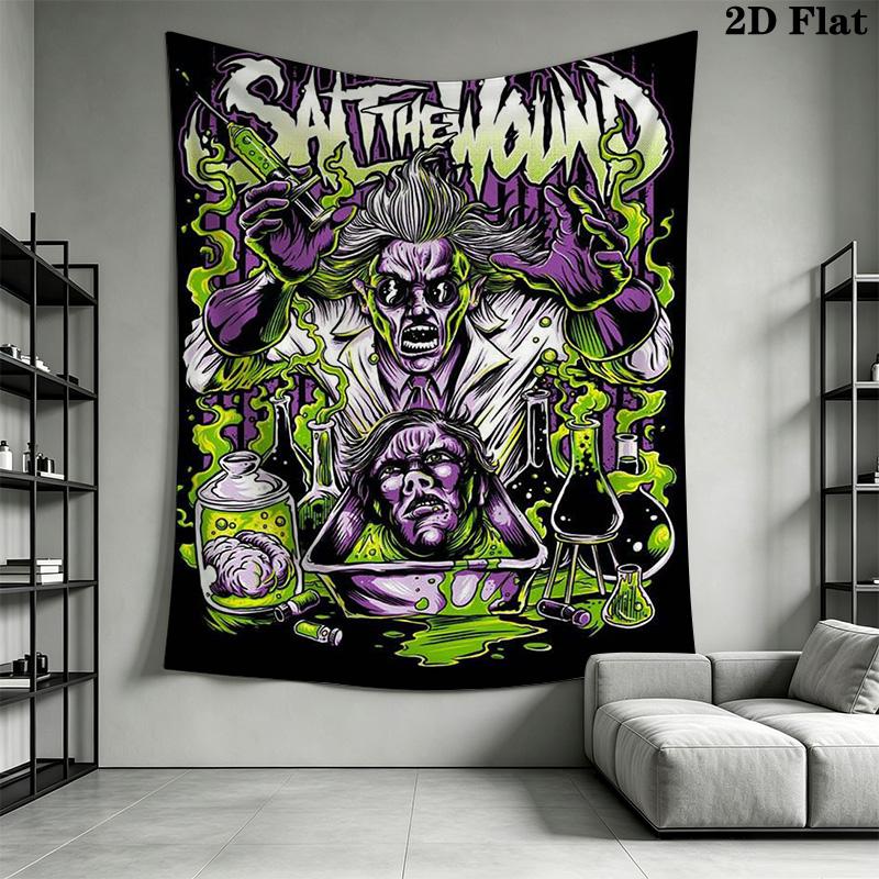 Versatile Horror Movie Theme Pattern Home Decor Tapestry, Wall Hanging, Decorative RV Wall Cloth.ZGT0914169