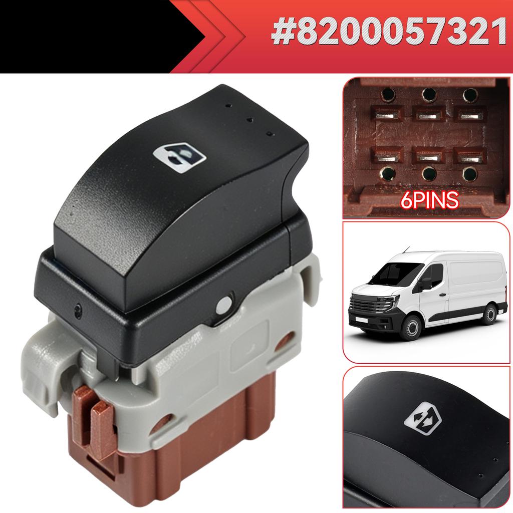 Car Power Window Control Switch Regulator Button For Renault Master Trafic Opel Vauxhall Movano MK2 Nissan Interstar 8200057321
