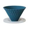 COFIL Flow Wave Keramik-Kaffeefilter mit Dripper Peacock Made in 13904301 Base, Grün, Japan,