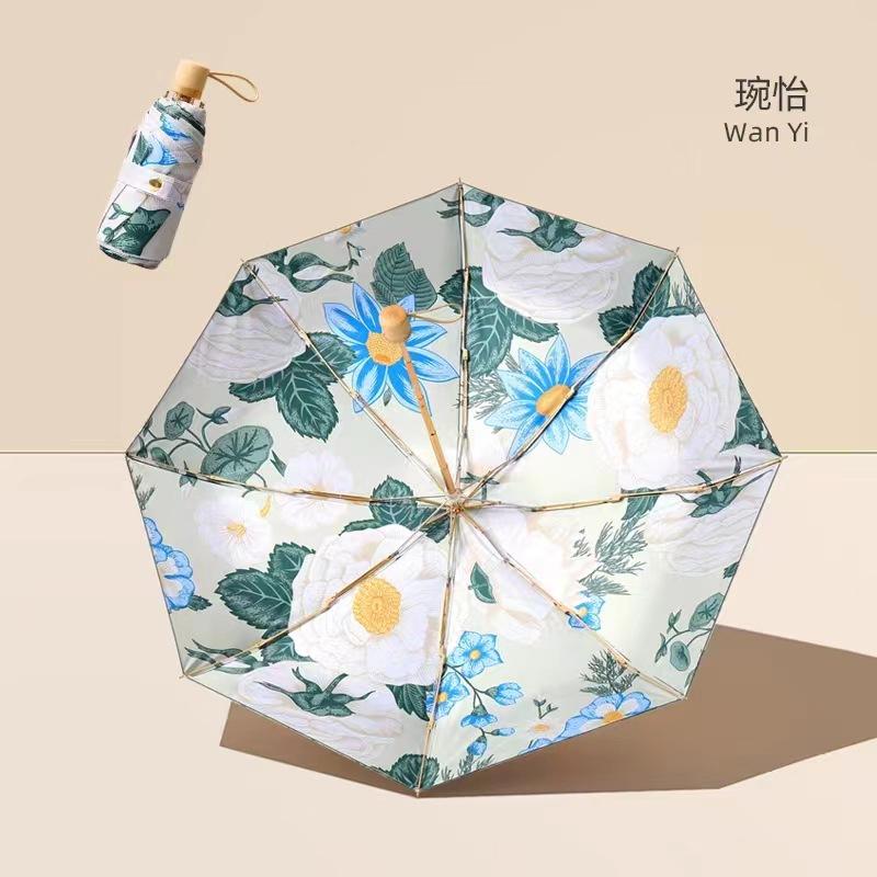 Nouveau parapluie double couche 50% protection solaire UV parasol petit frais parapluie 50% de réduction parapluie météo et pluie