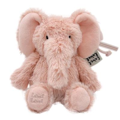 Labellabel Plüschtier, Flauschiges Baby Erstes Spielzeug, Babyparty-Geschenk (Elefant, Rosa, Klein)