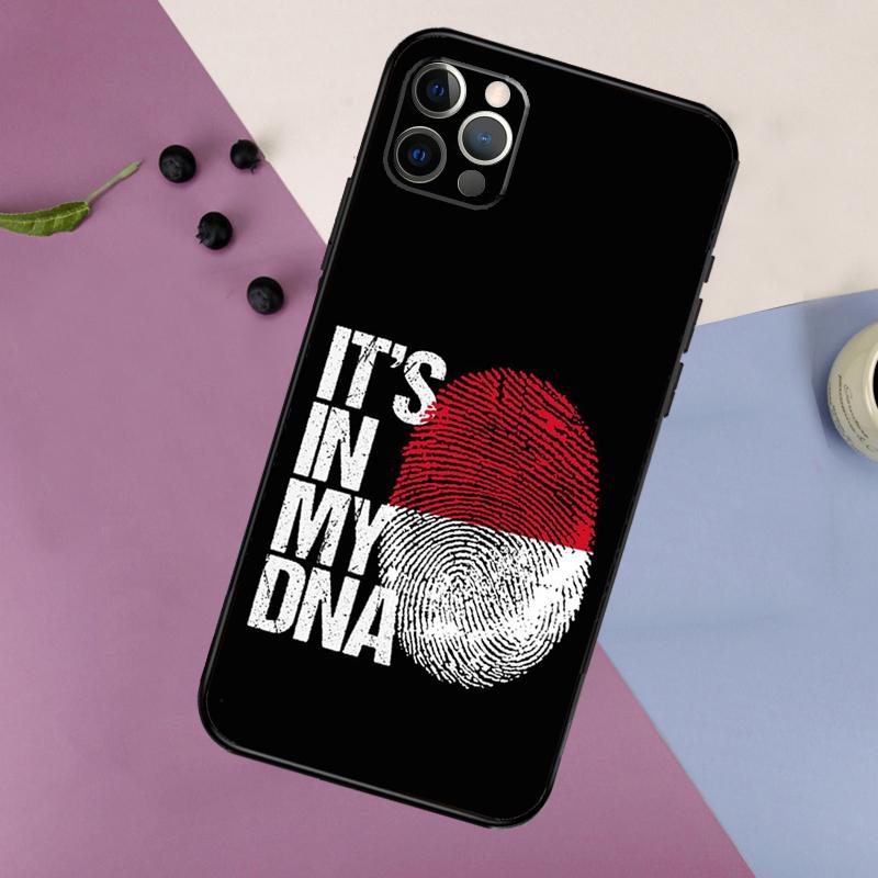 Indonesia Passport Flag Map Phone Case For iPhone 16 15 13 12 11 14 Pro Max Mini X XR XS Max 7 8 Cover Funda