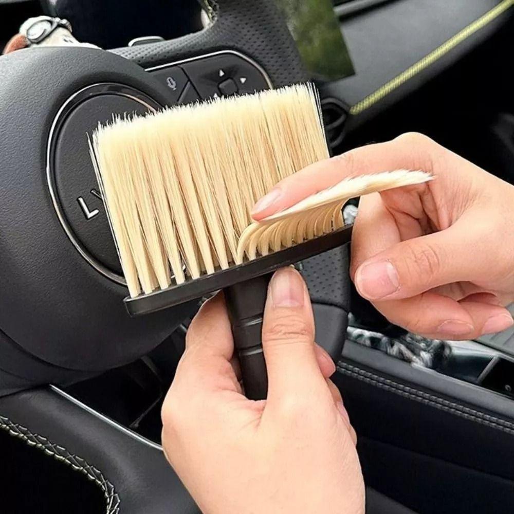Portable Air Conditioning Outlet Brush Dual-use Interior Brush New Car Dust Brush