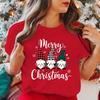 Christmas Gnome Merry Christmas Printing T Shirt Women New Tops Tees Fashion Harajuku Kawaii Tshirt Womens YK Clothing
