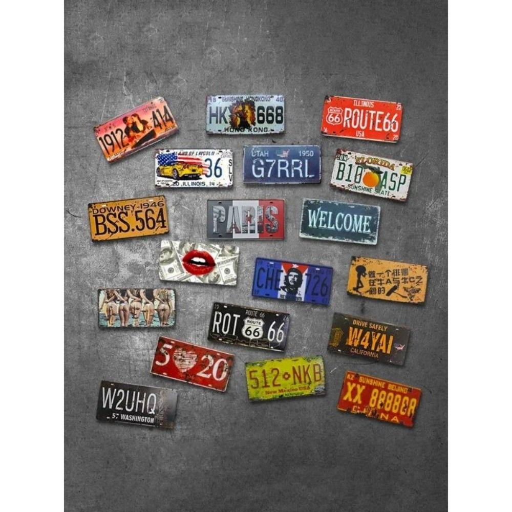 Metal Wall Art Sign, Decorative Tin Painting, 20x30cm Home Decor